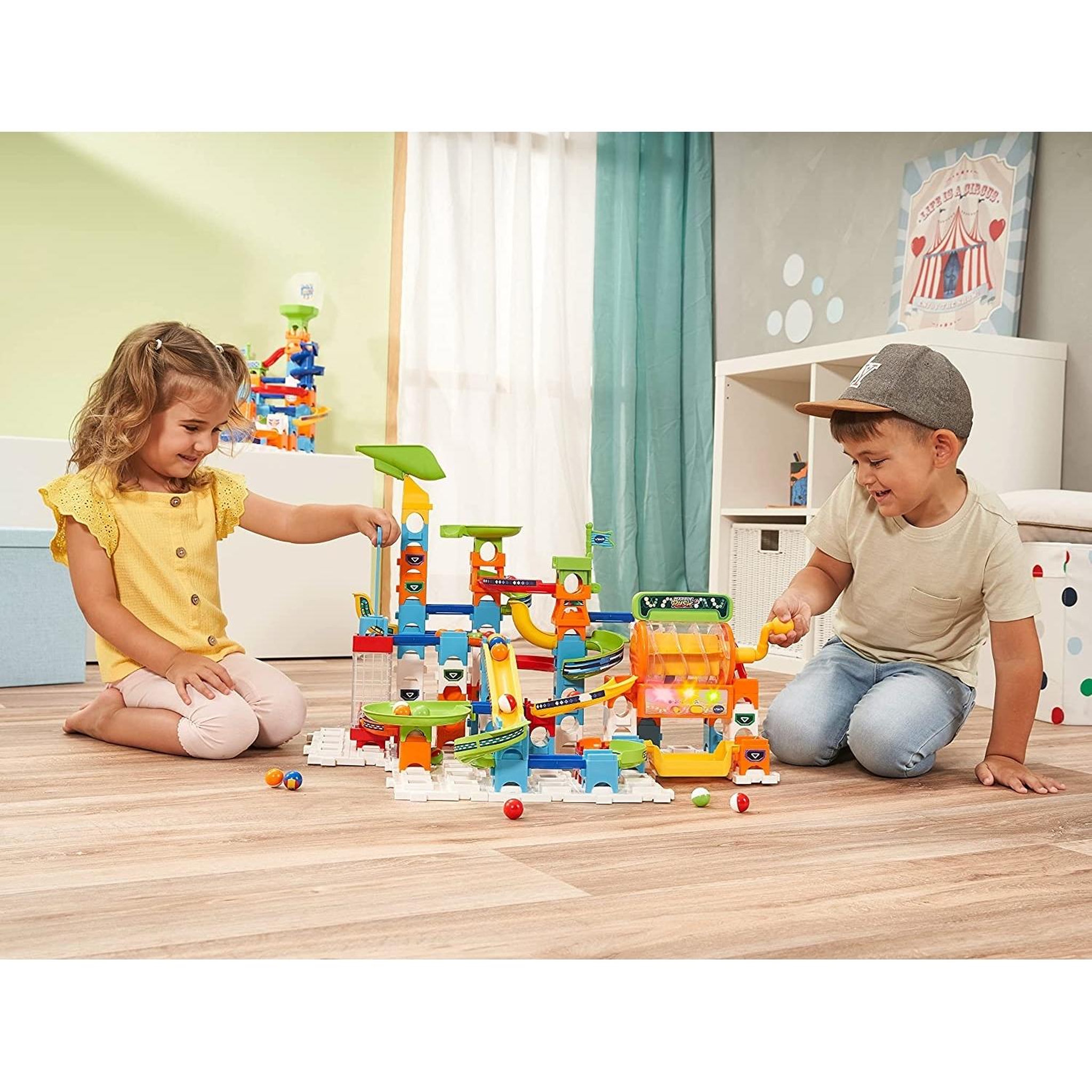 Voir la diapositive 3 : VTECH Circuit à billes VTech Marble Rush Super Action Set L100 E multicolore