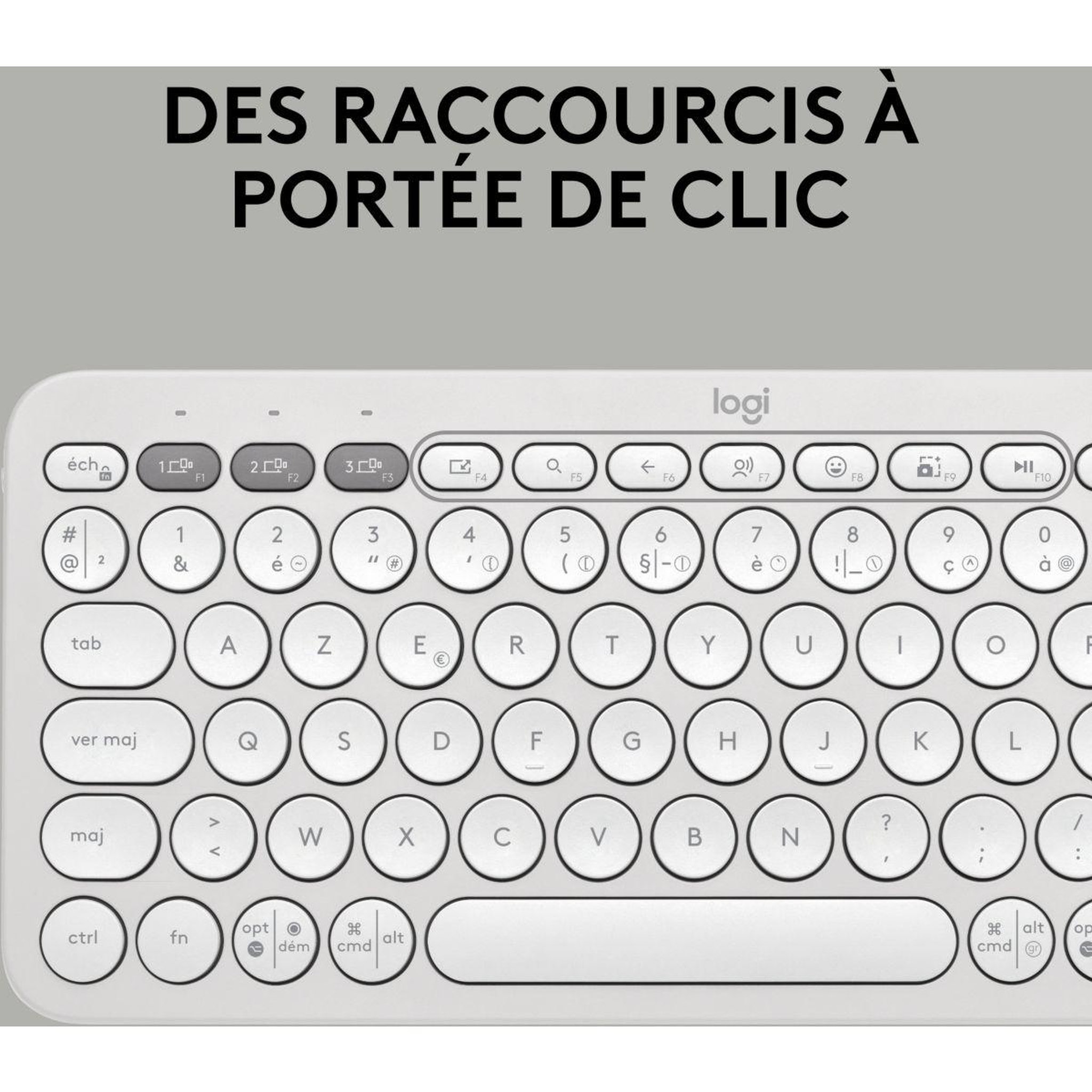 Voir la diapositive 5 : Logitech Clavier + Souris Combo Pebble 2