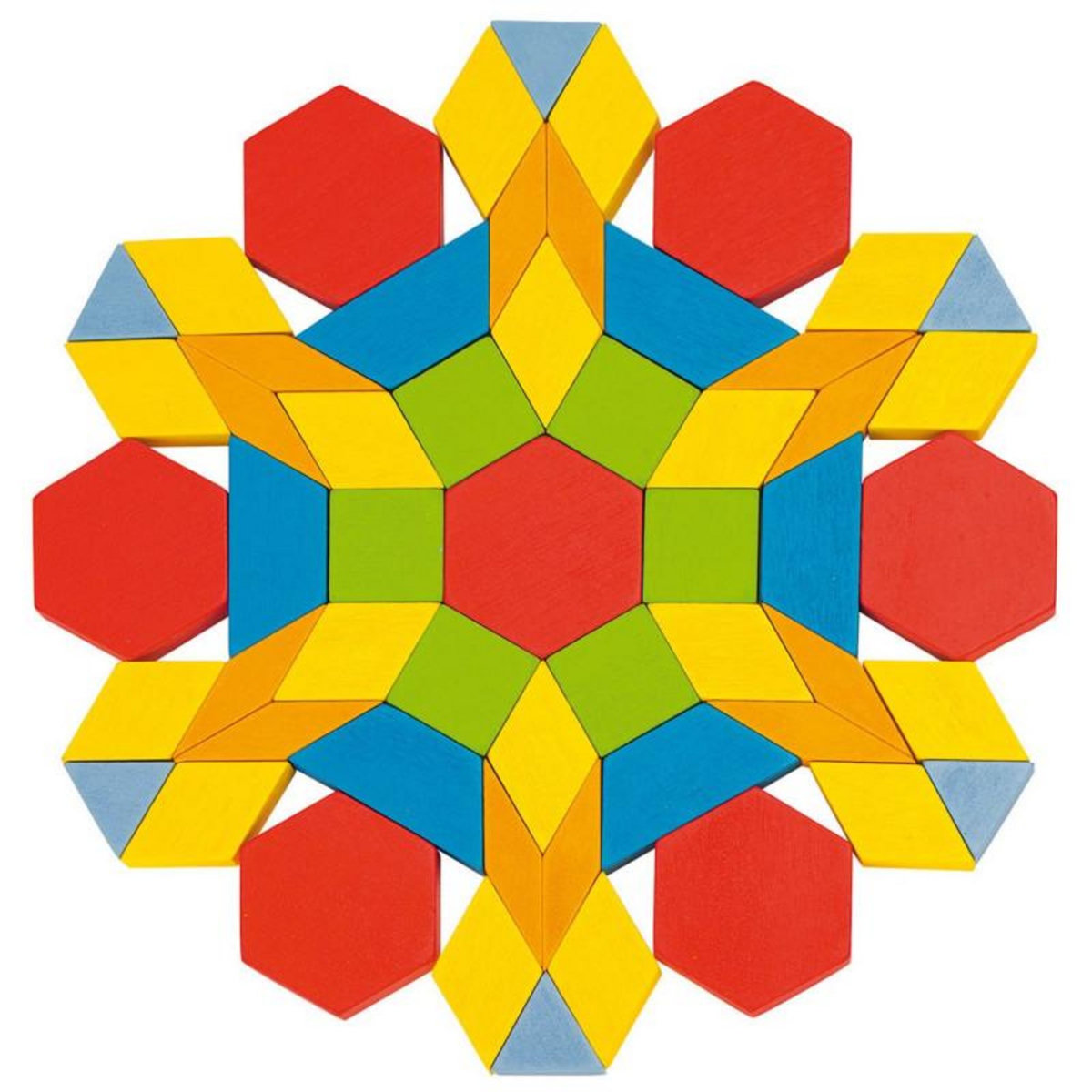 Goki GOKI Wooden puzzle Geo, 250dlg.