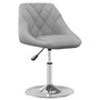 Voir la diapositive 3 : VIDAXL Chaises pivotantes a manger lot de 2 Gris clair Velours