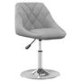 Voir la diapositive 3 : VIDAXL Chaises pivotantes a manger lot de 2 Gris clair Velours
