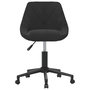 Voir la diapositive 3 : VIDAXL Chaise pivotante de bureau Noir Velours