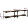 Voir la diapositive 6 : VIDAXL Meuble TV 150x30x41 cm bois massif de recuperation