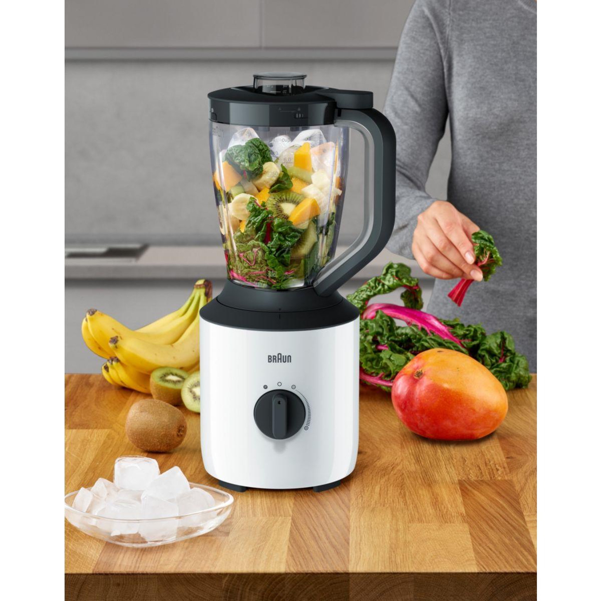 Voir la diapositive 5 : BRAUN Blender jb3100wh powerblend 3