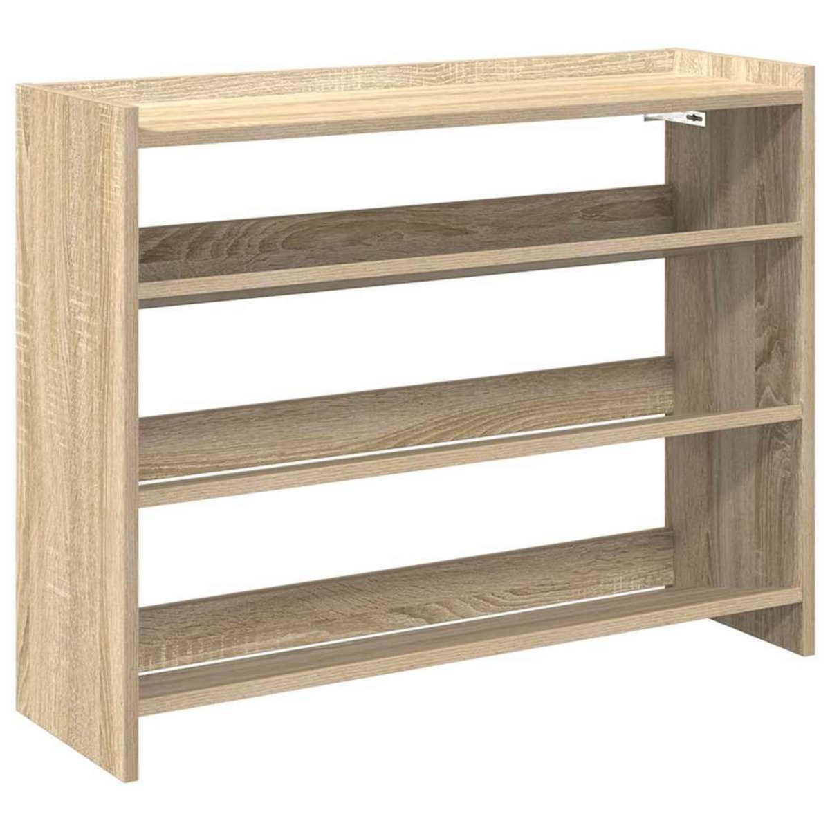 VIDAXL Etagere a chaussures chene sonoma 80x25x62 cm bois d'ingenierie