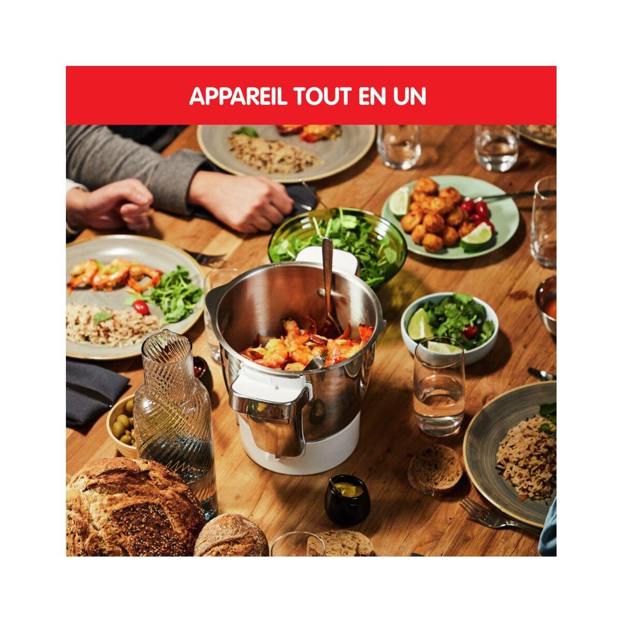 Voir la diapositive 3 : MOULINEX Robot cuiseur I Companion Touch Pro XL Noir HF93D810