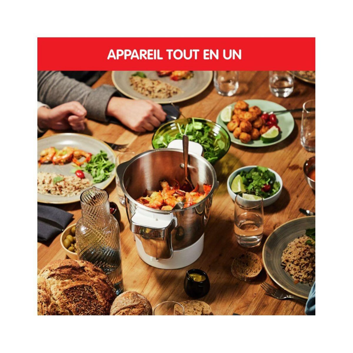 MOULINEX Robot cuiseur I Companion Touch Pro XL Noir HF93D810