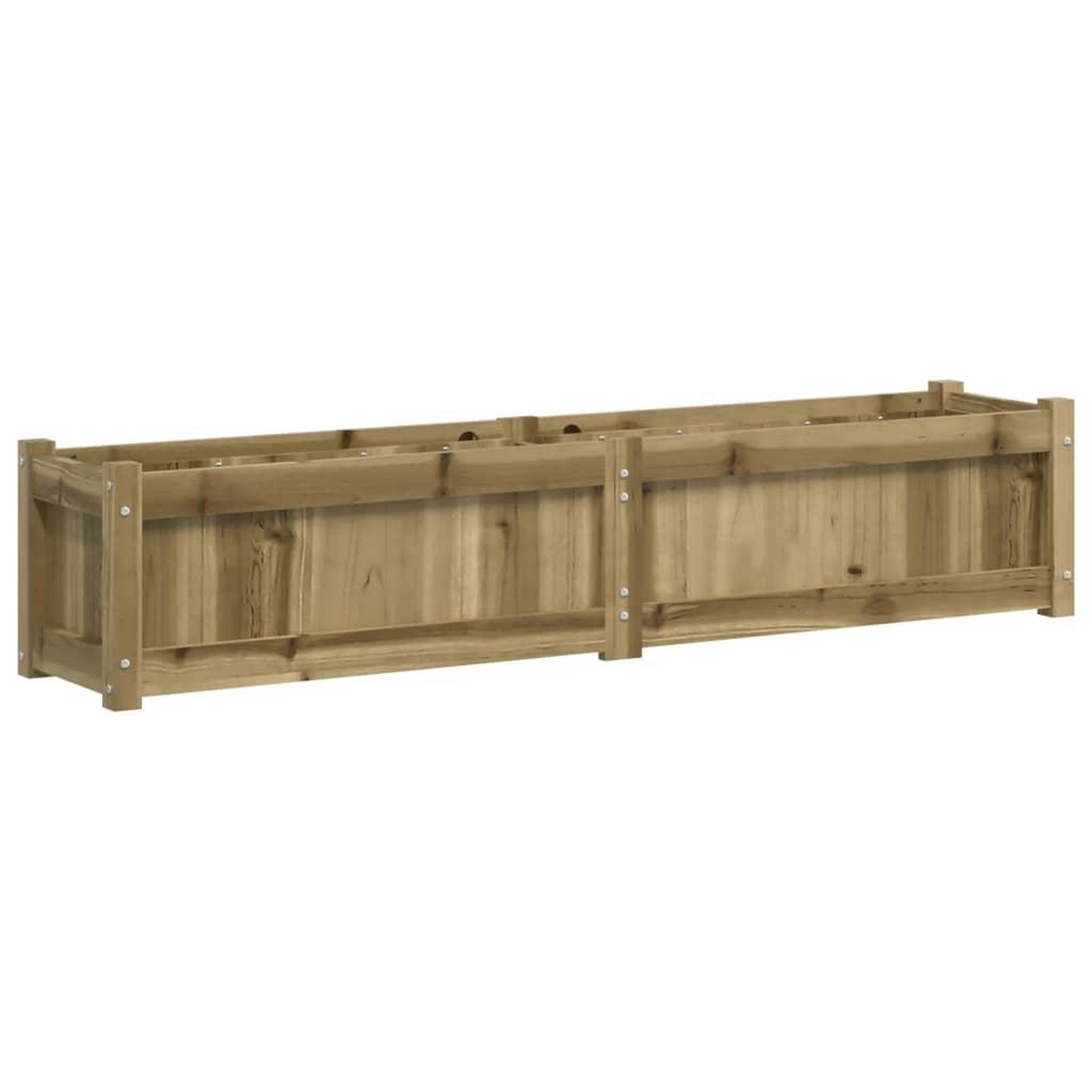 Voir la diapositive 2 : VIDAXL Jardiniere 150x31x31 cm bois de pin impregne