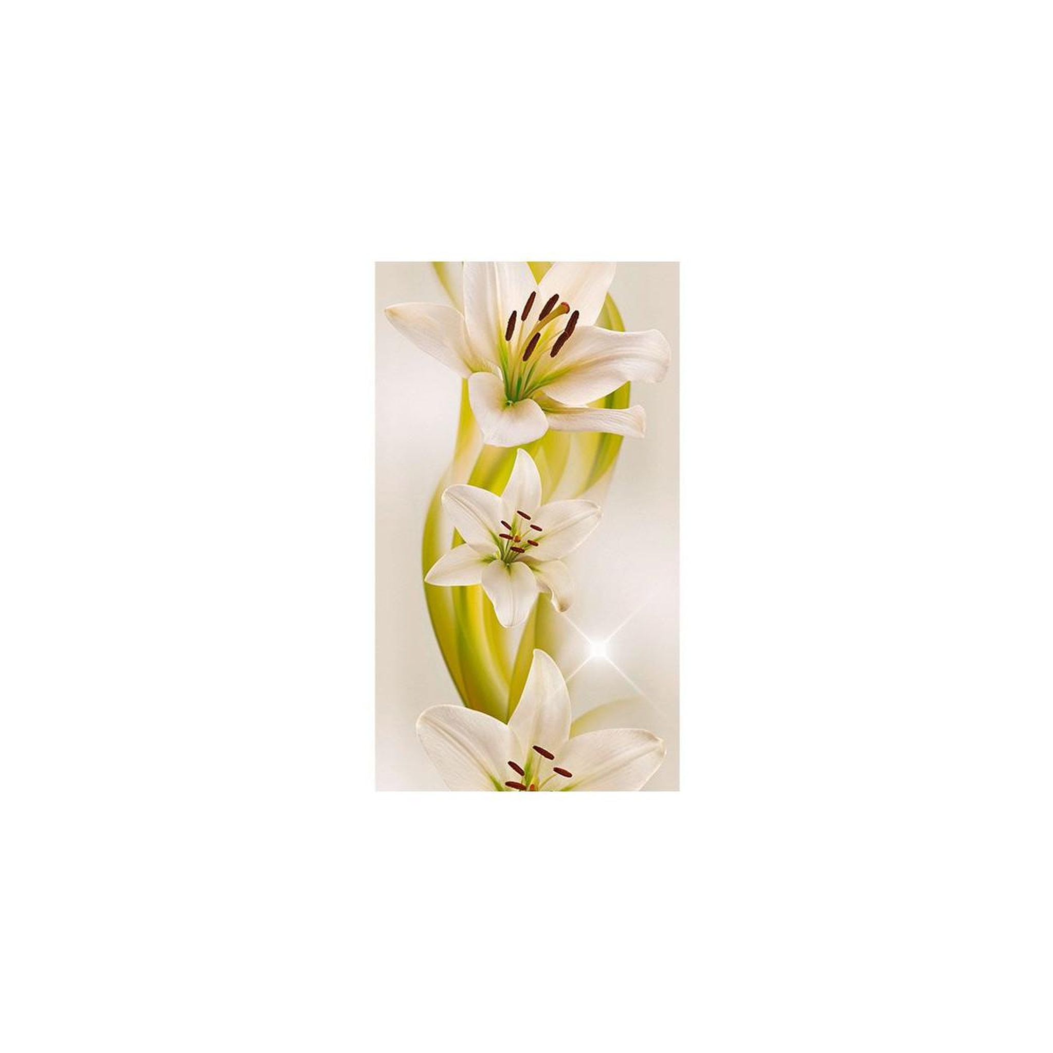 Voir la diapositive 2 : Paris Prix Papier peint  lilies avant garde  50x1000cm