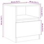 Voir la diapositive 6 : VIDAXL Table de chevet 2 pcs vieux bois 40x40x50 cm bois d'ingenierie