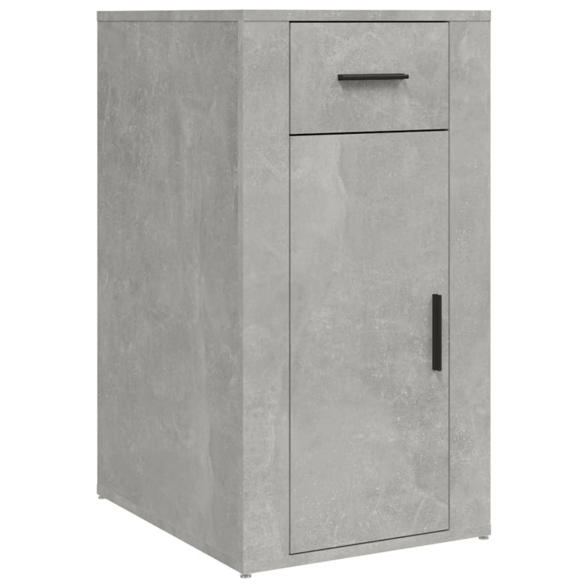 VIDAXL Armoire de bureau Gris beton 40x49x75 cm Bois d'ingenierie