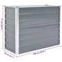 Voir la diapositive 6 : VIDAXL Lit sureleve de jardin Acier galvanise 100x40x77 cm Gris