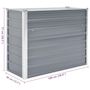 Voir la diapositive 6 : VIDAXL Lit sureleve de jardin Acier galvanise 100x40x77 cm Gris