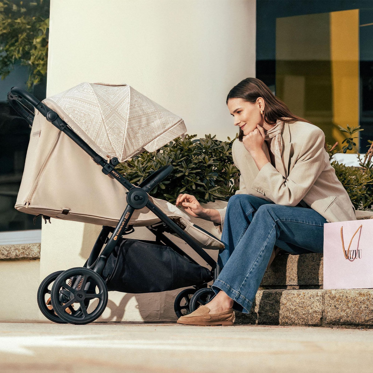 KINDERKRAFT Poussette compacte avec suspension et protection UPF50+ pour bébé