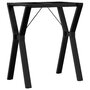 Voir la diapositive 2 : VIDAXL Pieds de table a manger cadre en Y 60x40x73 cm acier