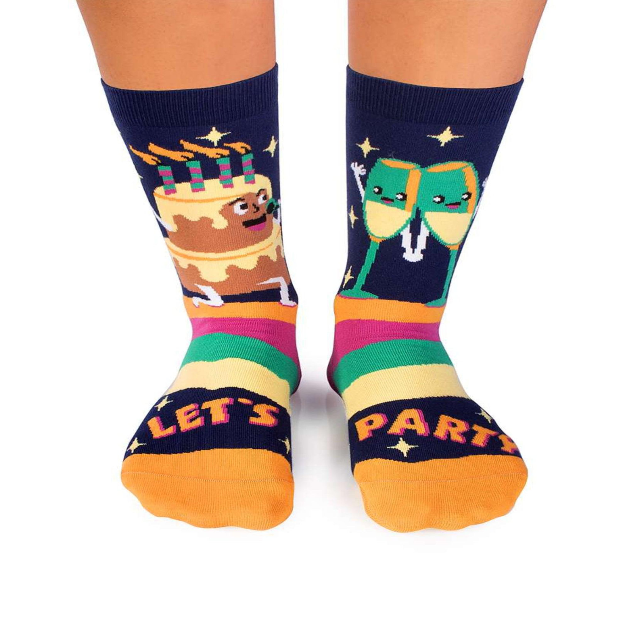 PIRIN HILL Chaussettes arty fête d'anniversaire. Coloris disponibles : Multicolore