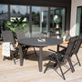 Voir la diapositive 4 : Paris Prix Table de Jardin Extensible  Marbella  140-190cm Noir