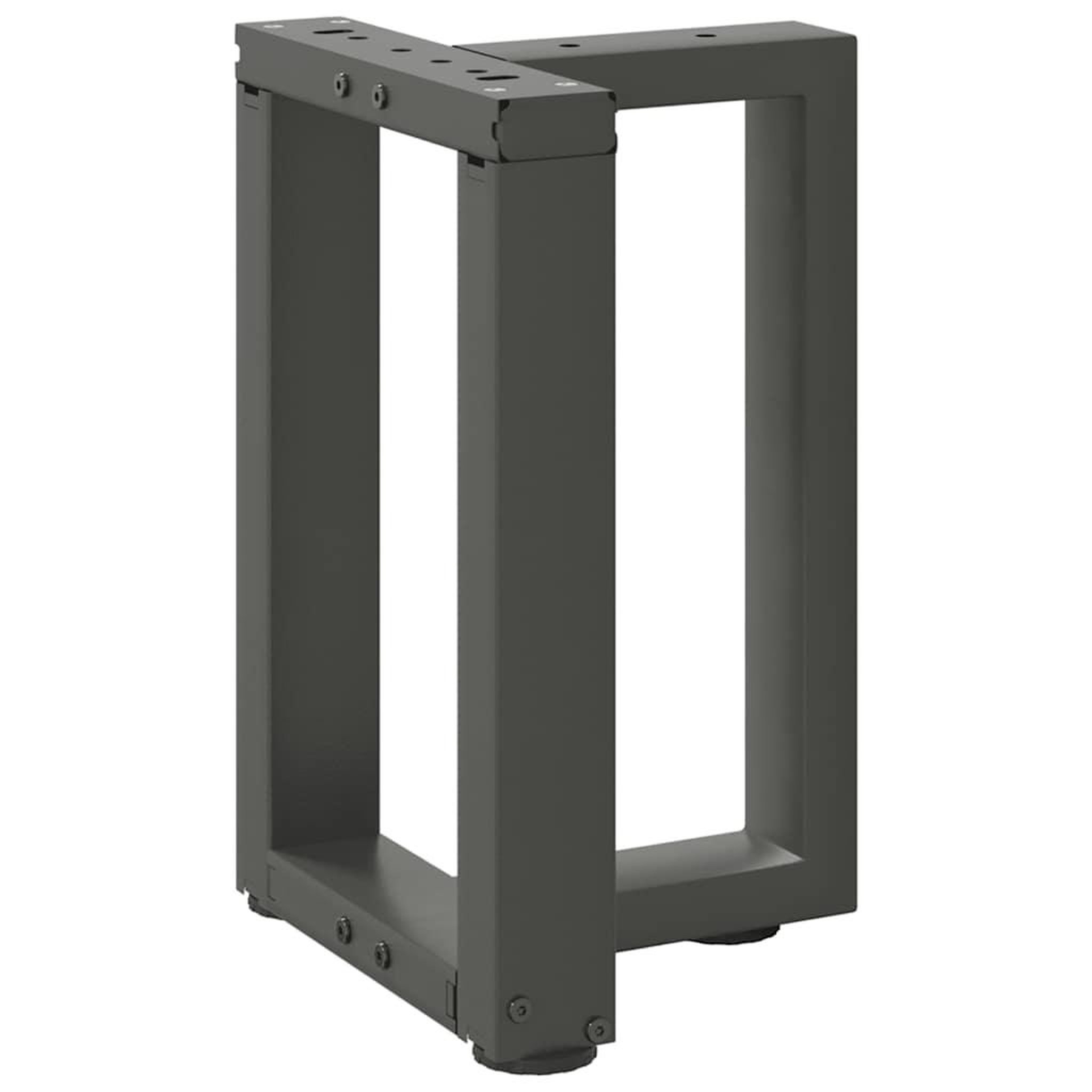 Voir la diapositive 3 : VIDAXL Pieds de table basse forme de T 2pcs anthracite 28x25x(42-43)cm