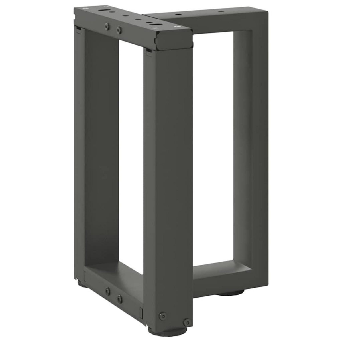 VIDAXL Pieds de table basse forme de T 2pcs anthracite 28x25x(42-43)cm