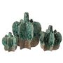 Voir la diapositive 2 : Paris Prix Vase Déco en Céramique  Naga  15cm Bleu Azur