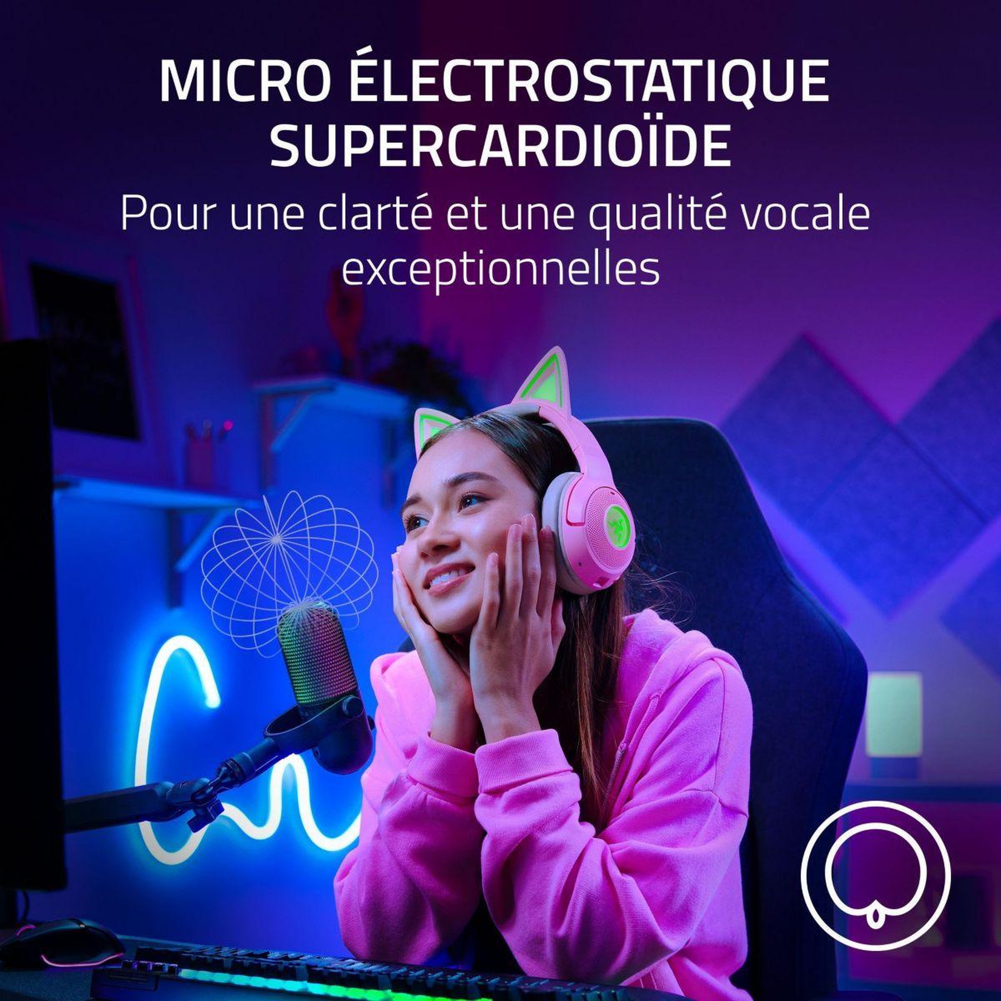 Voir la diapositive 5 : Razer Micro gamer seiren v3 chroma