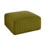Voir la diapositive 4 : LISA DESIGN Nova - canapé modulable d'angle droit - 5 places - avec pouf d'appoint - en velours