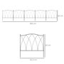 Voir la diapositive 3 : OUTSUNNY Lot de 5 clôtures de jardin décoratives en métal avec ornements - dim. totales 305L x 62H cm - noir