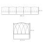 Voir la diapositive 3 : OUTSUNNY Lot de 5 clôtures de jardin décoratives en métal avec ornements - dim. totales 305L x 62H cm - noir
