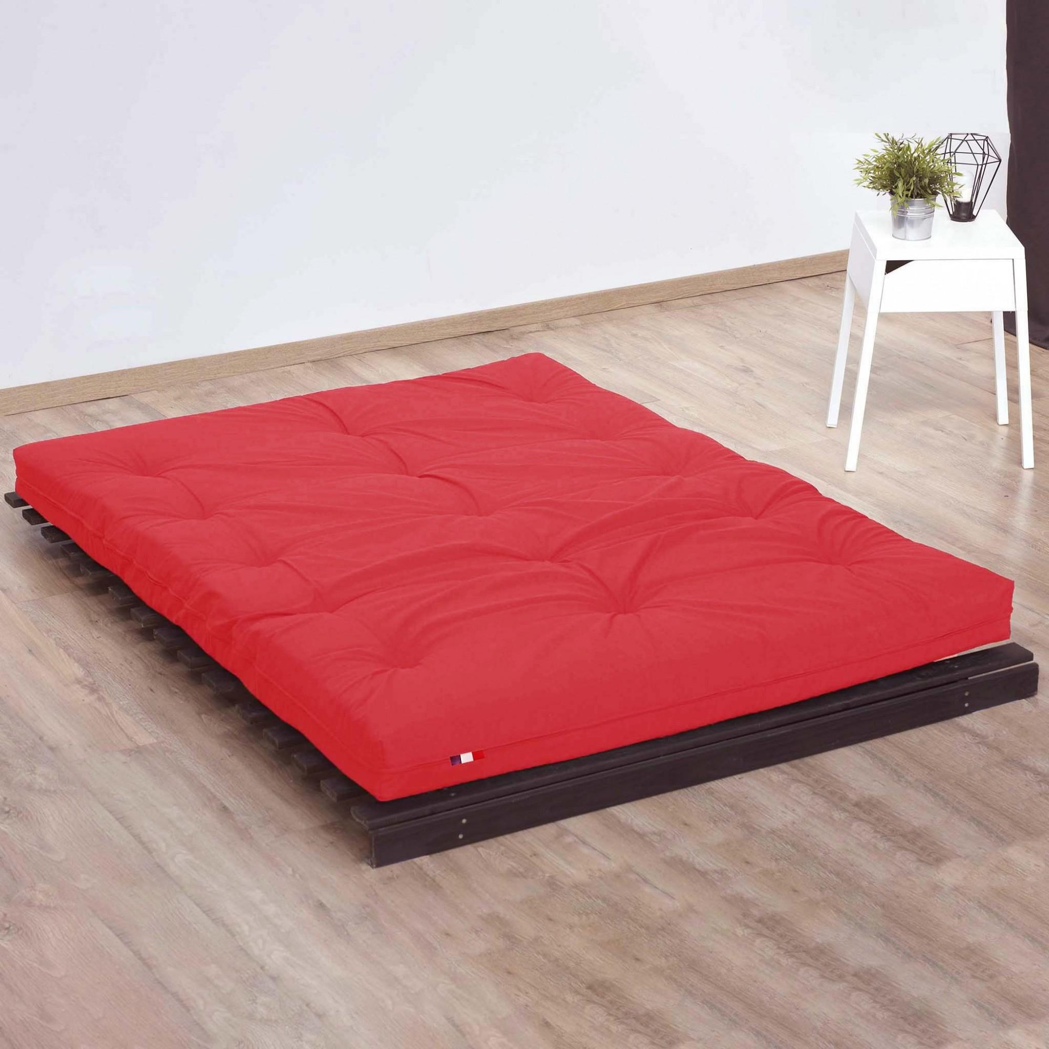 Voir la diapositive 4 : IDLITERIE Matelas futon coton et fibres recyclés, fabriqué en France