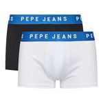 Pepe Jeans 2x Boxers /Blanc Homme Pepe Jeans PMU. Coloris disponibles : Noir
