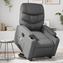 Voir la diapositive 1 : VIDAXL Fauteuil inclinable de massage Gris Similicuir