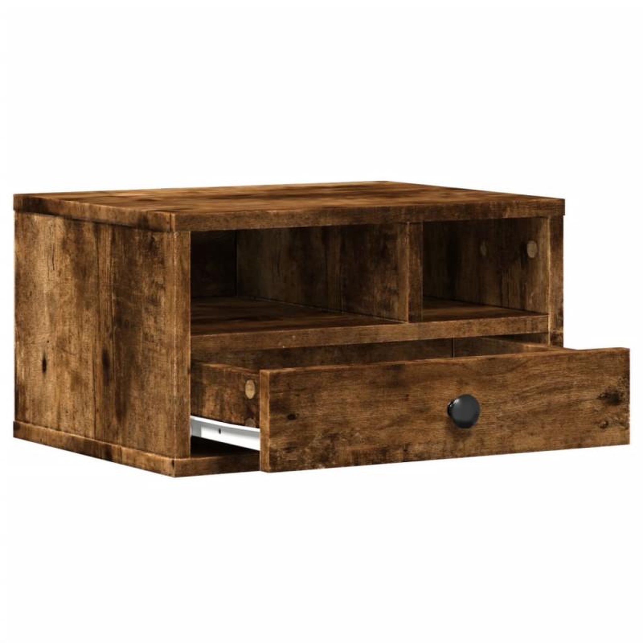 Voir la diapositive 5 : VIDAXL Support d imprimante chêne fumé 40x32x22,5 cm bois d ingénierie