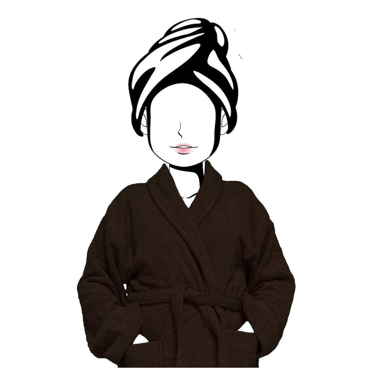 SOLEIL D'OCRE Peignoir en coton 500gr/m2 LAGUNE, par Soleil d'Ocre