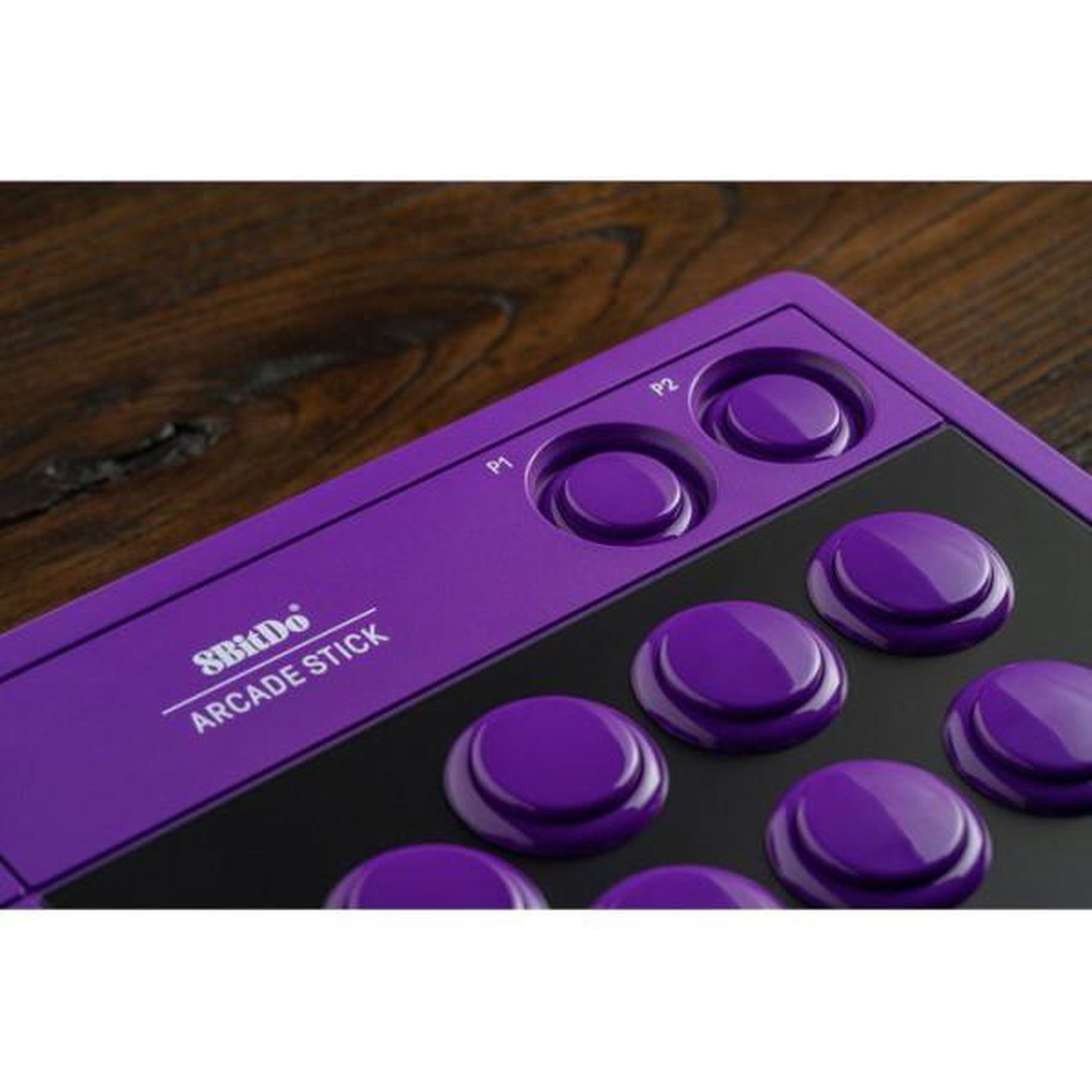 Voir la diapositive 3 : Just for games Stick arcade - 8BitDo - Arcade Stick - 2.4G - Violet