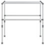 Voir la diapositive 3 : VIDAXL Sechoir a linge 83x(50-55)x(40-85) cm aluminium