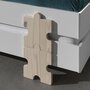 Vipack Lot de 2 Lit empilable 90x200 sommier inclus Modulo Puzzle - Blanc