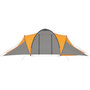 Voir la diapositive 4 : VIDAXL Tente de camping pour 6 personnes gris et orange