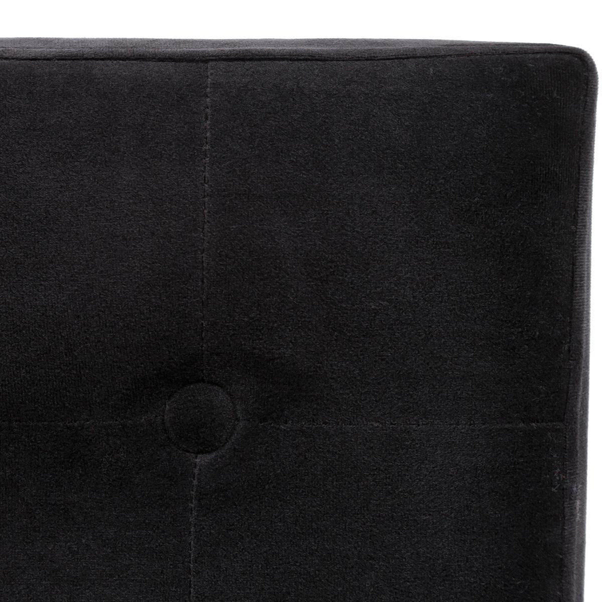 Voir la diapositive 3 : ATMOSPHERA Pouf pliable velours  lysandre  38cm noir