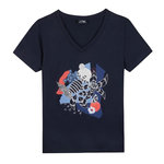 TBS T-shirt Marine Femme TBS LUGDITEE. Coloris disponibles : Bleu