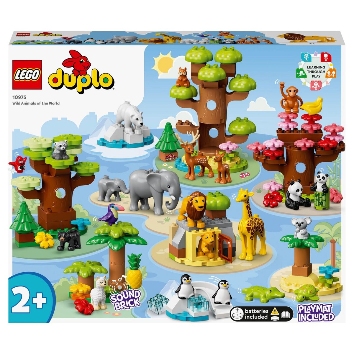 LEGO DUPLO 10975 Animaux Sauvages du Monde, Jouet et Figurines