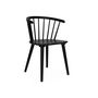 Voir la diapositive 4 : SWEEEK Lot de 2 chaises noires à barreaux en bois et contreplaqué. Paula. L 51 x P 53 x H 75cm