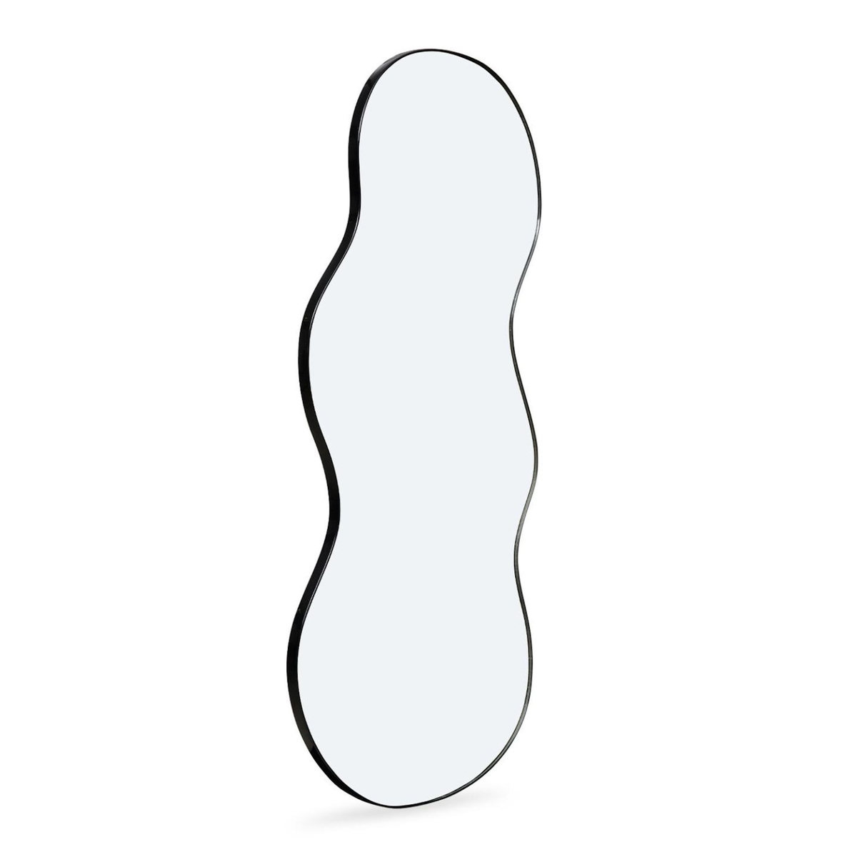 ID MARKET Miroir organique contour noir 45 x 100 cm