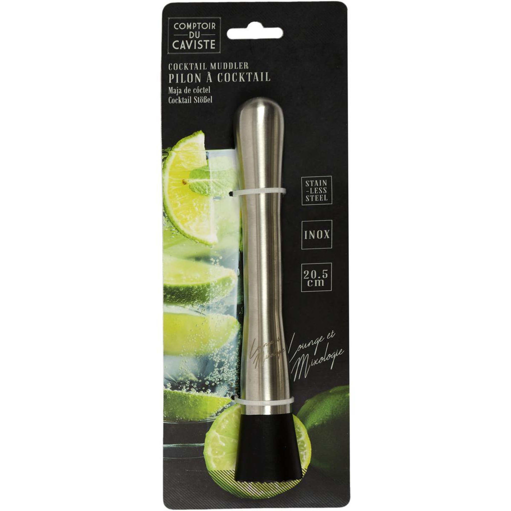 Voir la diapositive 2 : COOK CONCEPT Pilon à mojito à mojito inox 20.5cm