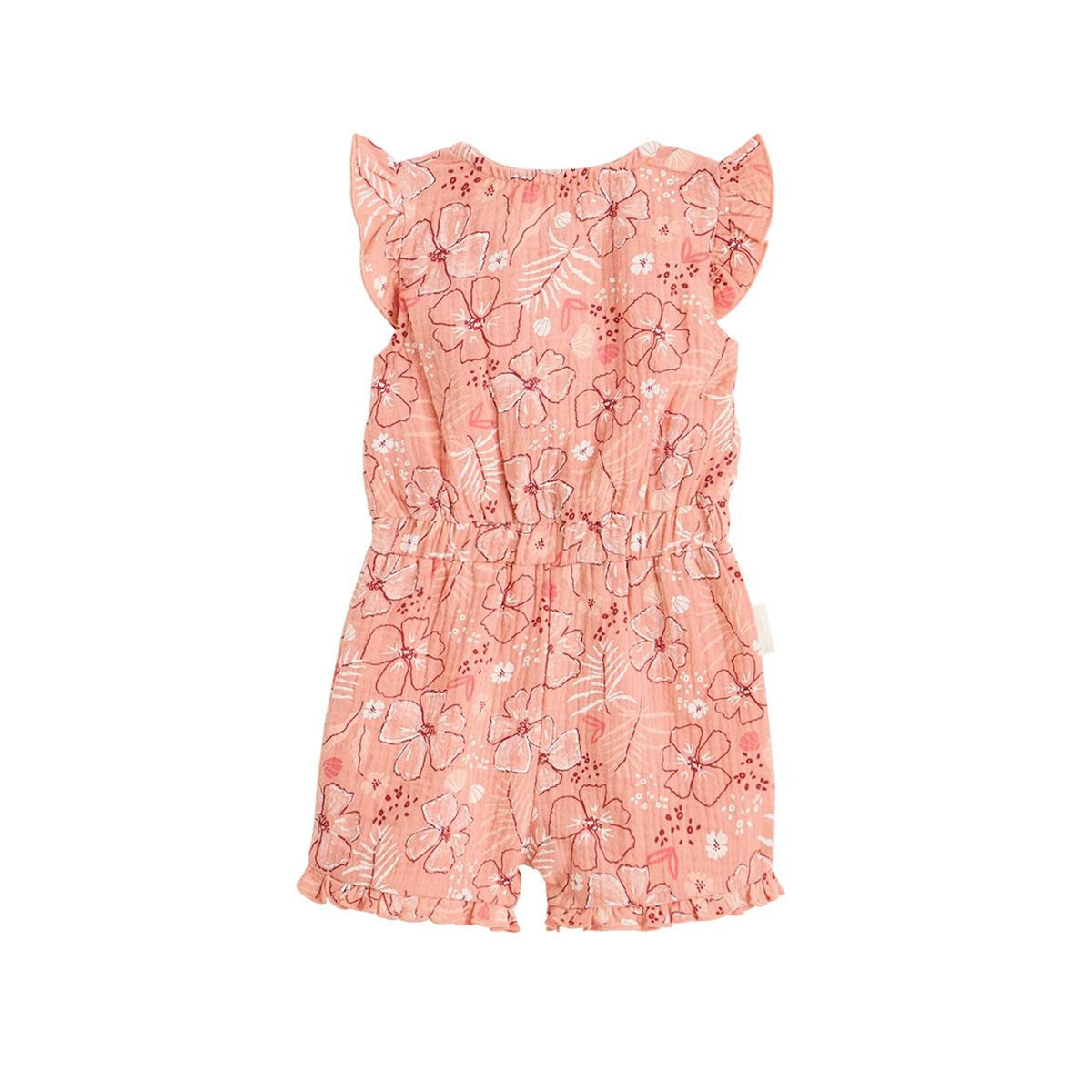 Petit Béguin Combishort bébé en gaze de coton Santa Giulia