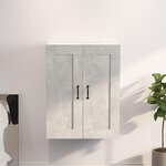 VIDAXL Armoire murale suspendue Gris beton 69,5x32,5x90 cm