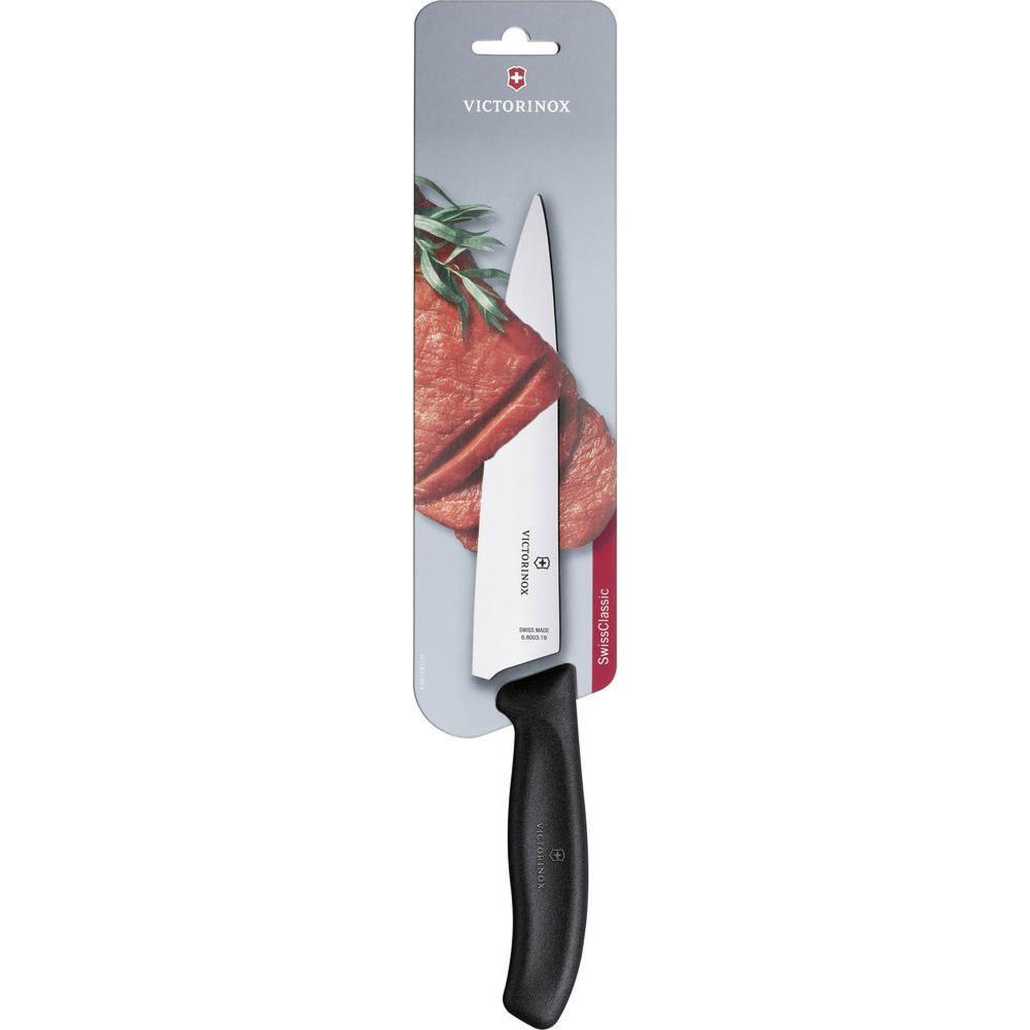 Voir la diapositive 2 : Victorinox Couteau à découper lame inox 19cm - 6.8003.19B