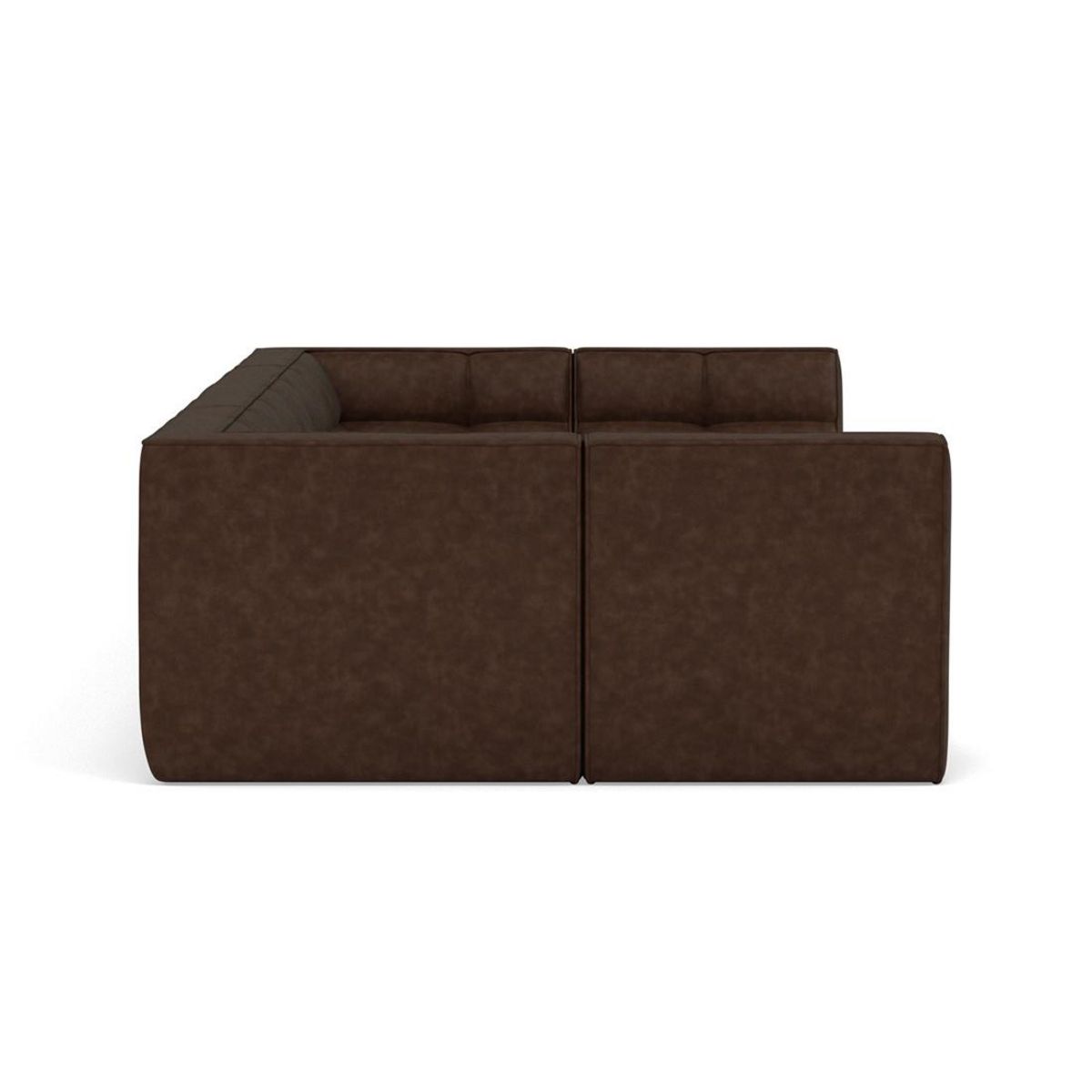 LISA DESIGN Alya - canapé modulable panoramique 7 places en simili