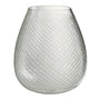 Voir la diapositive 1 : Paris Prix Vase Design en Verre  Carreaux  31cm Transparent