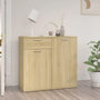 Voir la diapositive 1 : VIDAXL Buffet chene sonoma 80x36x75 cm bois d'ingenierie