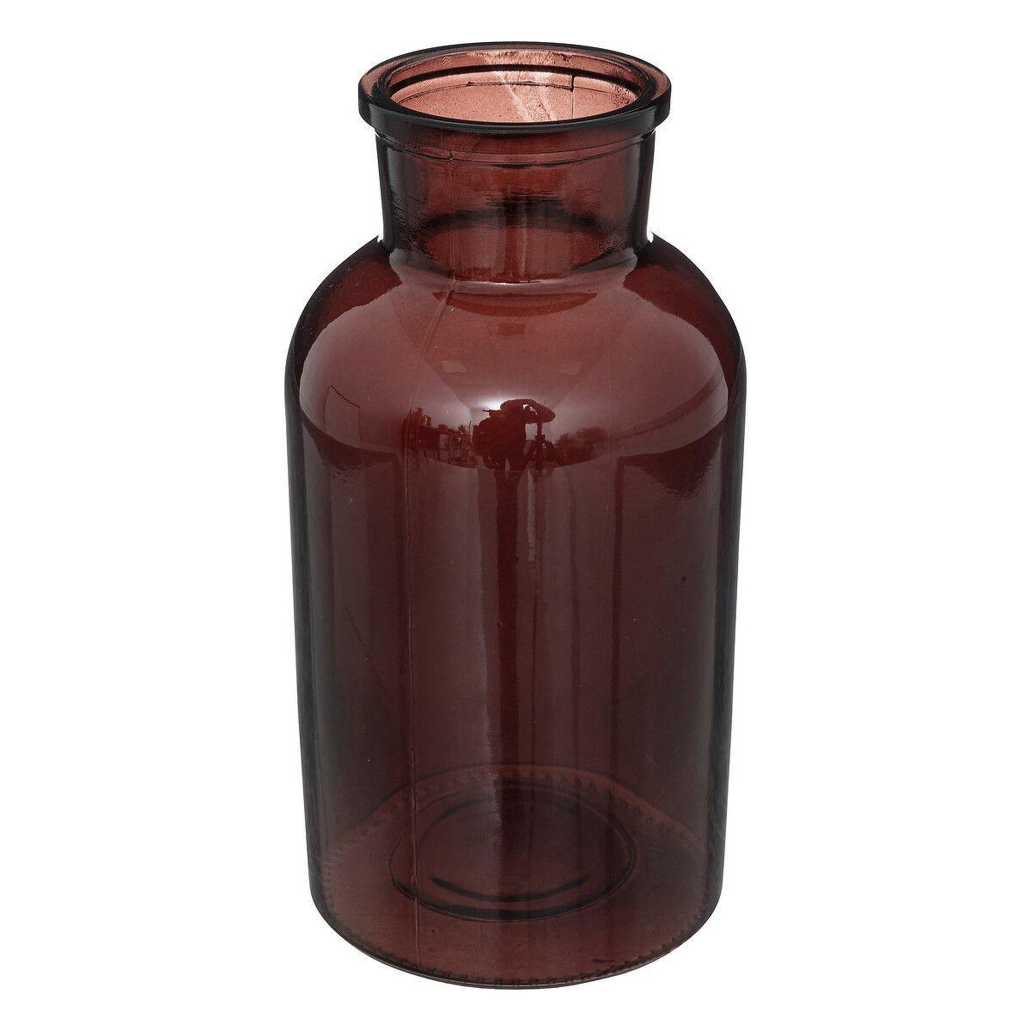 ATMOSPHERA Vase Bocal Design en Verre  Antic  20cm Marron
